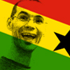 Martin Nausner in Ghanas Landesfarben